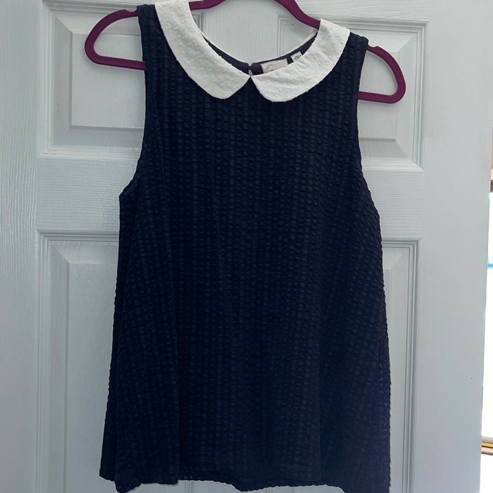 Anthropologie Peter Pan Collar Blouse Size Medium
